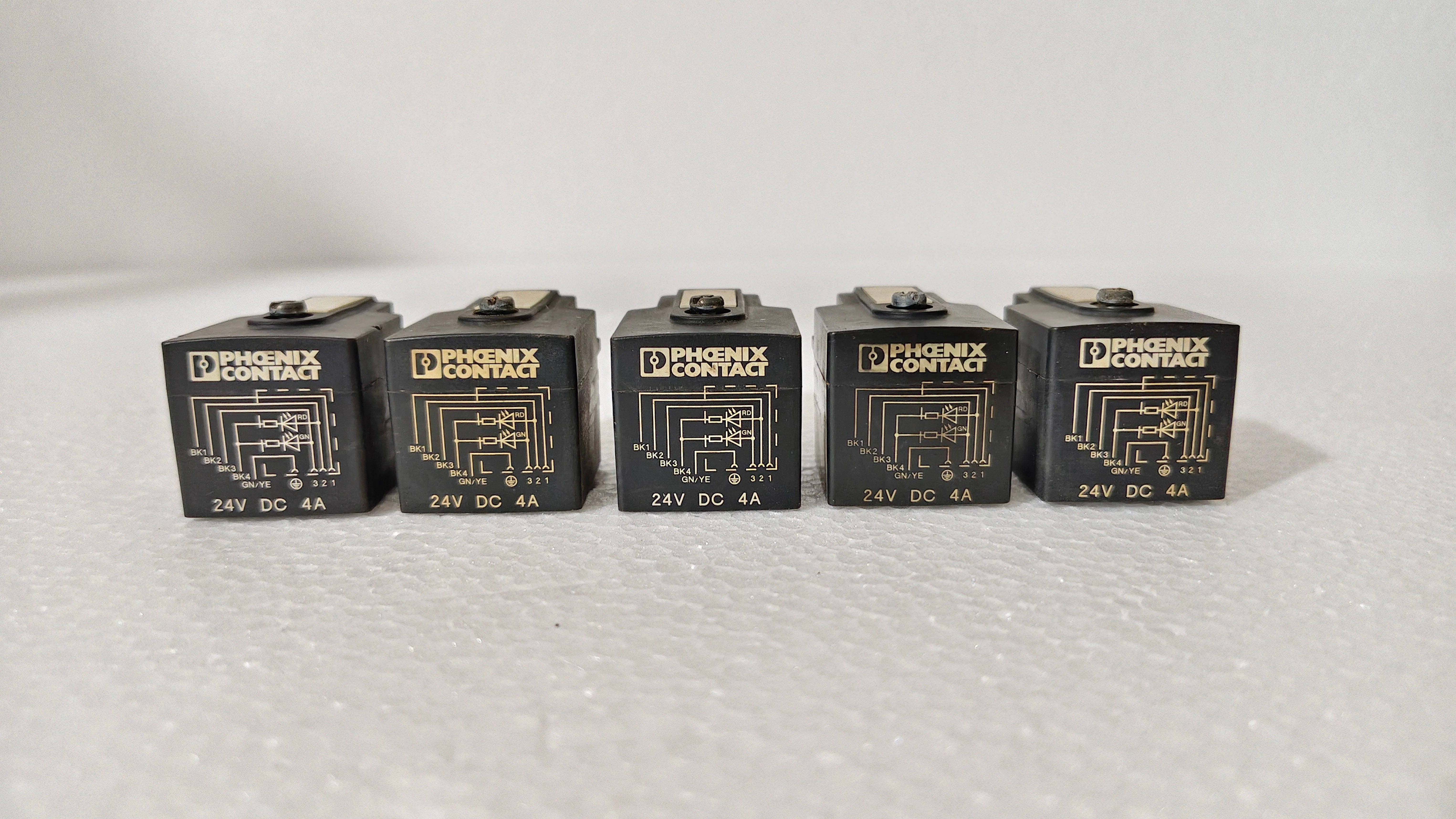 Phoenix Control 24V DC 4A Solenoid Coil Lot of 05 Pcs