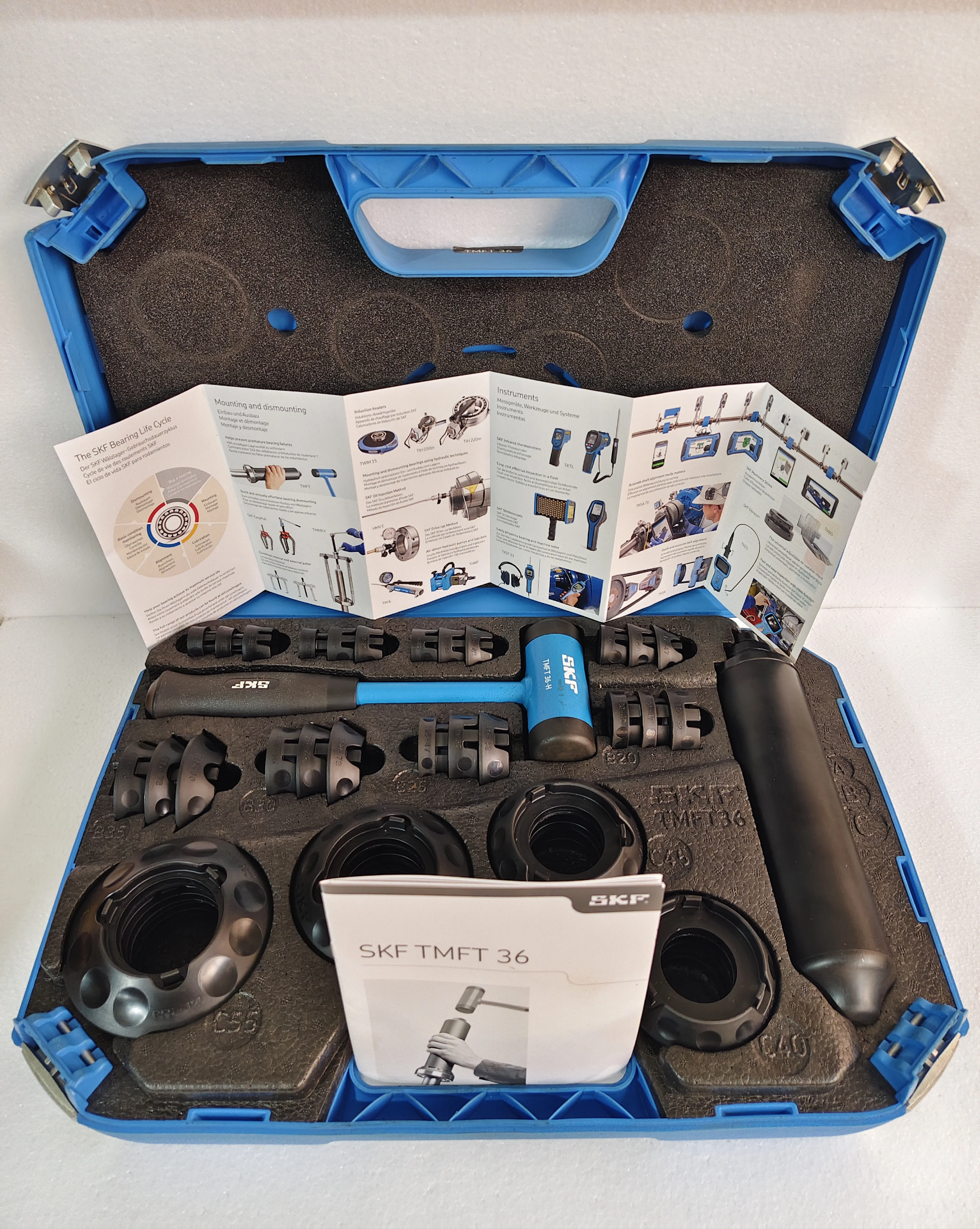SKF TMFT 36 BEARING FITTING TOOL KIT, 36 IMPACT RINGS, 3 IMPACT SLEEVES #2