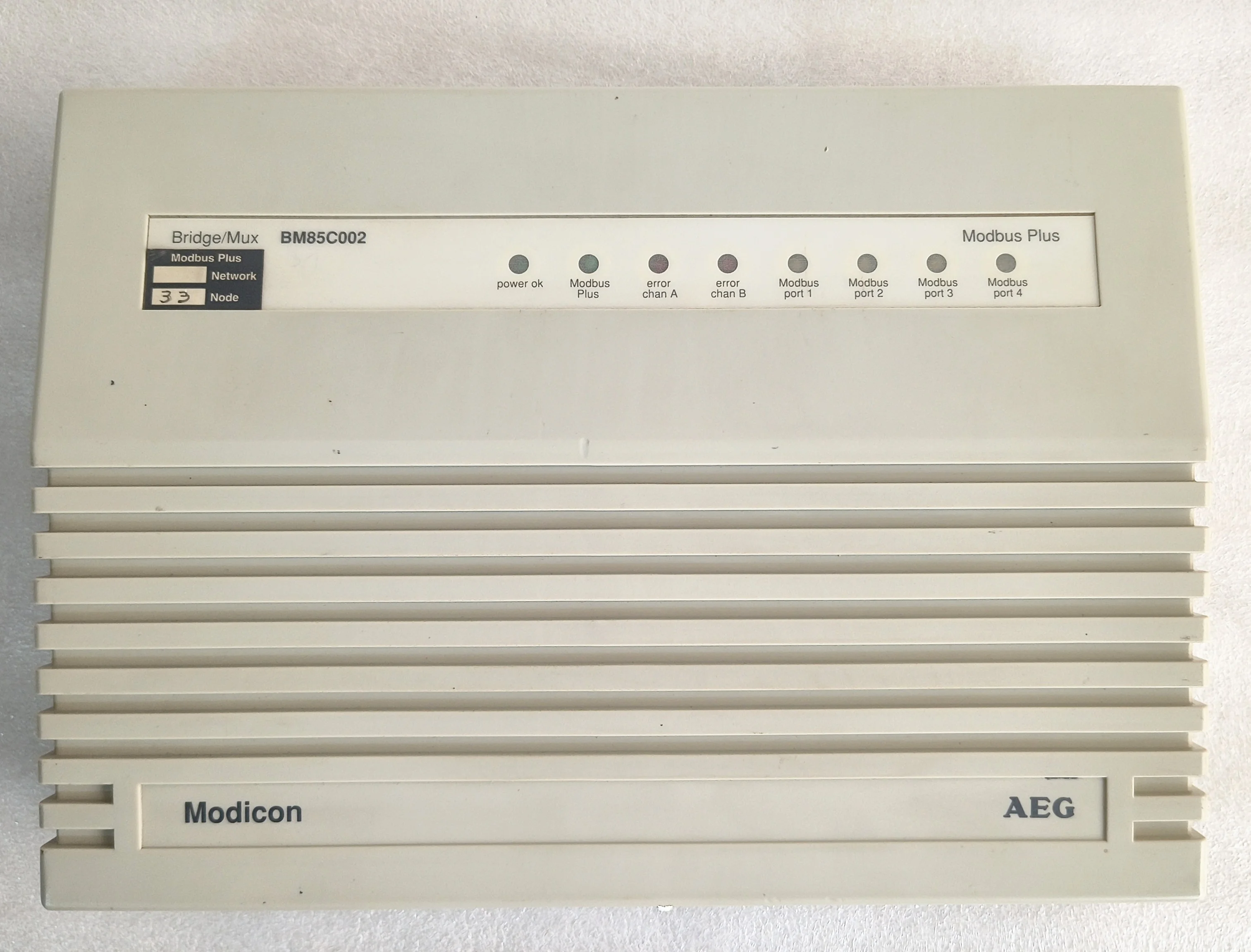 SCHNEIDER MODICON NW-BM85C002 MODBUS PLUS BRIDGE MULTIPLEXER
