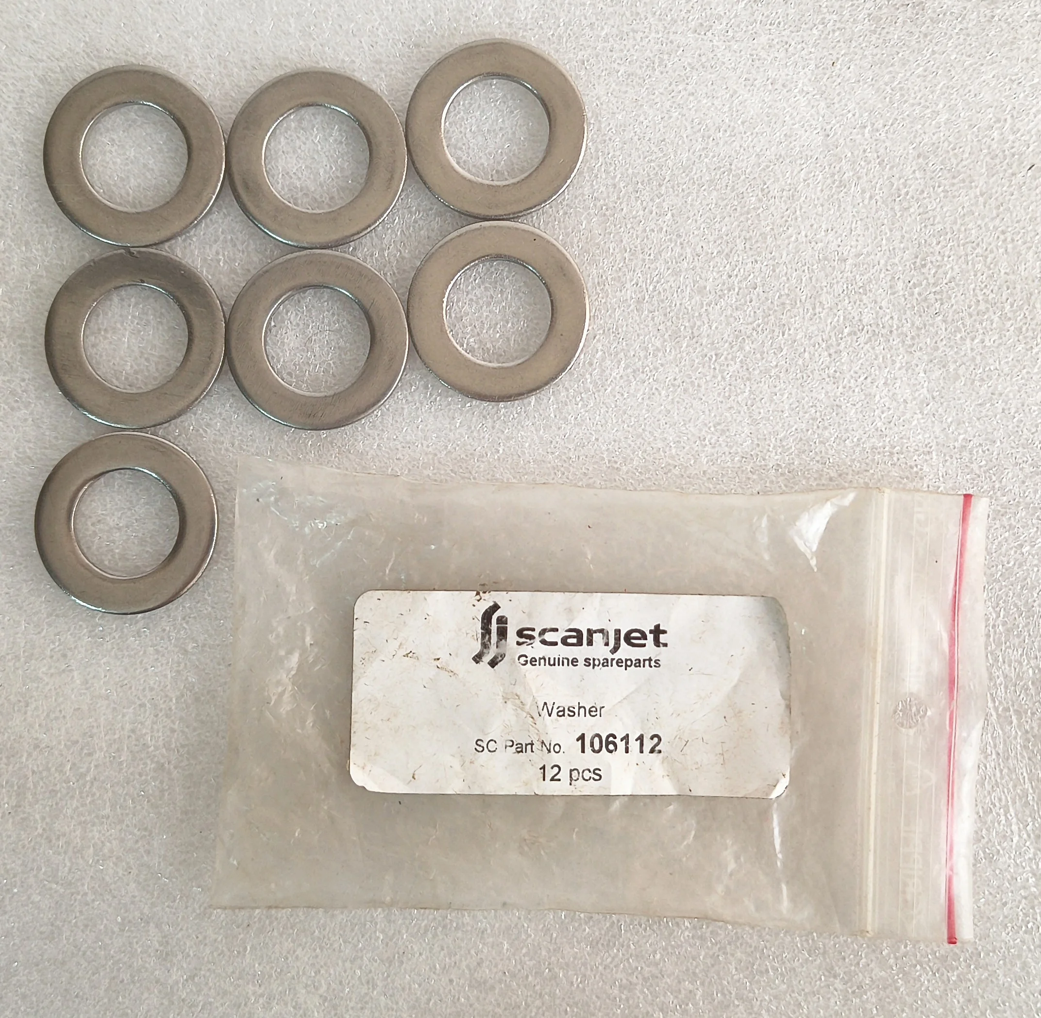 SCANJET TANK CLEANING 106112 WASHER LOT OF 8 PIECES