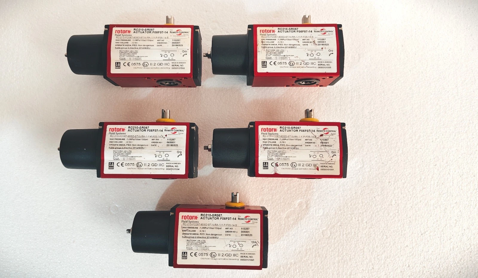 Rotork Control RC210-SR087 Actuator F05F07-14 Art No. 113257